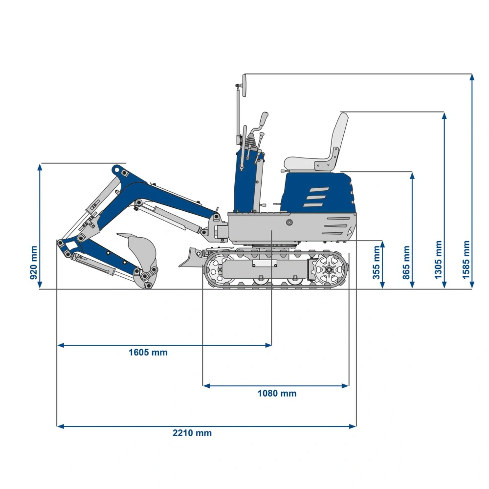 Scheppach EXC 815 - Minibagr