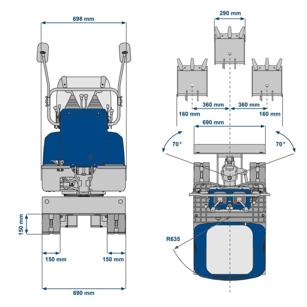 Scheppach EXC 815 - Minibagr